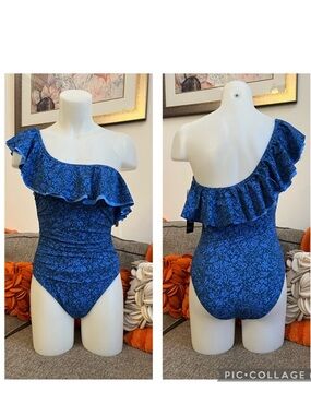 ❣️🆕 PROFILE BY GOTTEX Mehndi One-Piece Swimsuit $148 MSRP❣️